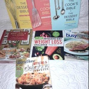 Cookbook Lot Mary Macs Tearoom, Cooks Desert Bible, 2 Taste of Home,  Keto Book